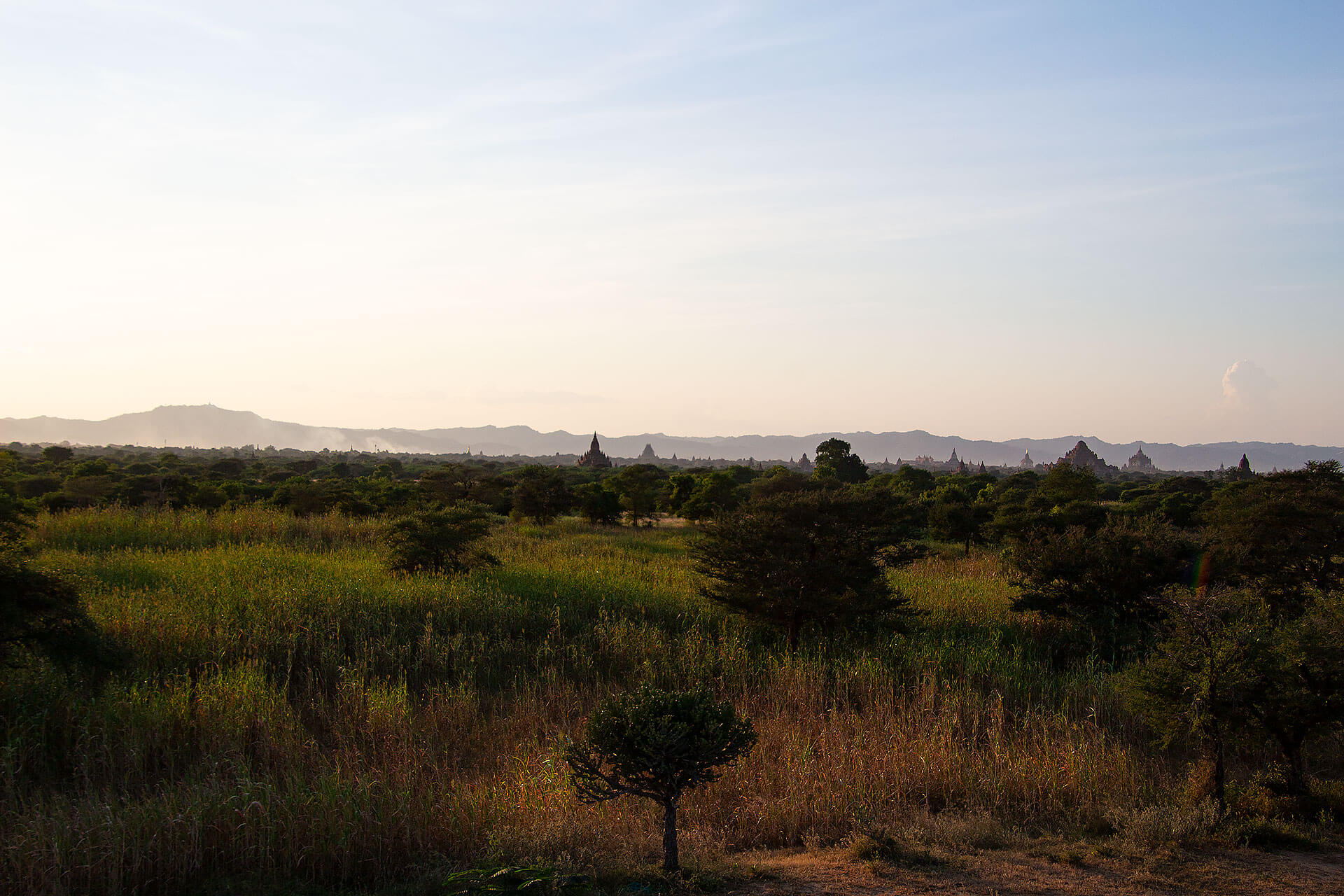 Pagoden in Bagan - Sonnenuntergang
