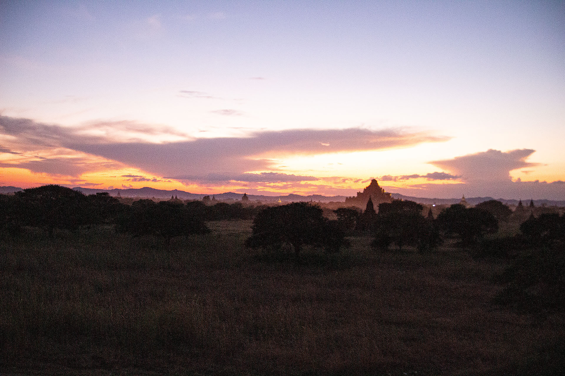 Pagoden in Bagan - Sonnenuntergang