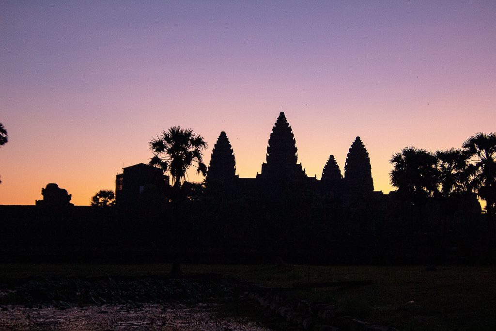 Ankor Wat beim Sonnenaufgang