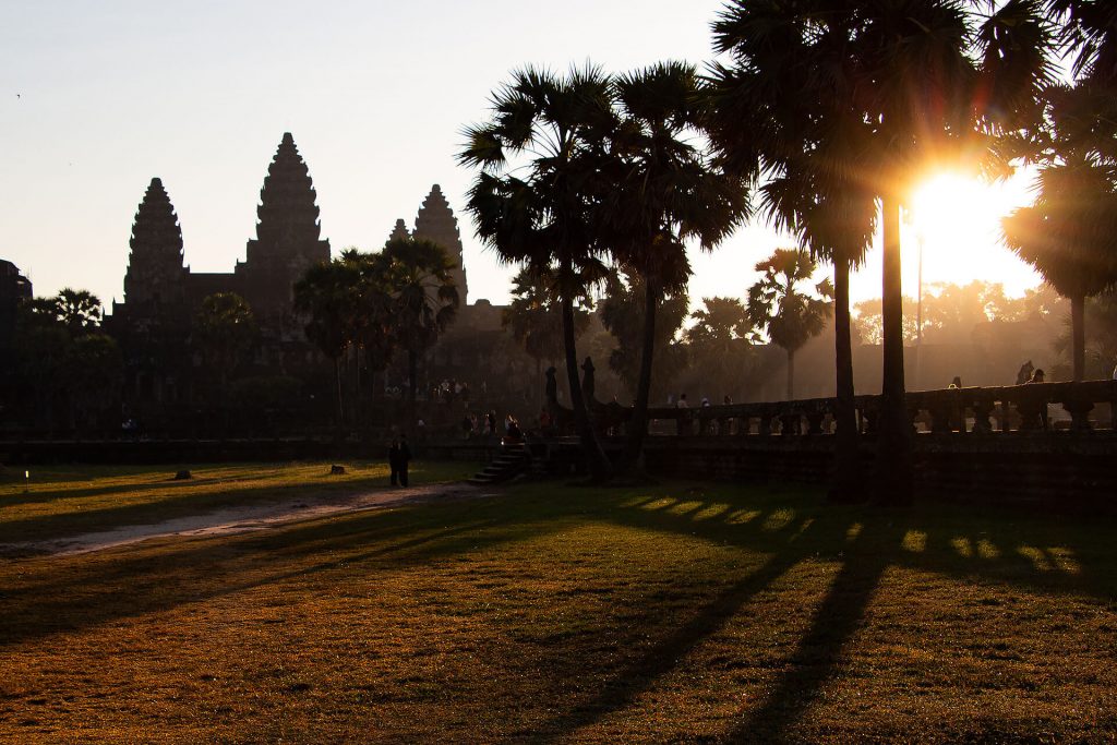 Ankor Wat beim Sonnenaufgang
