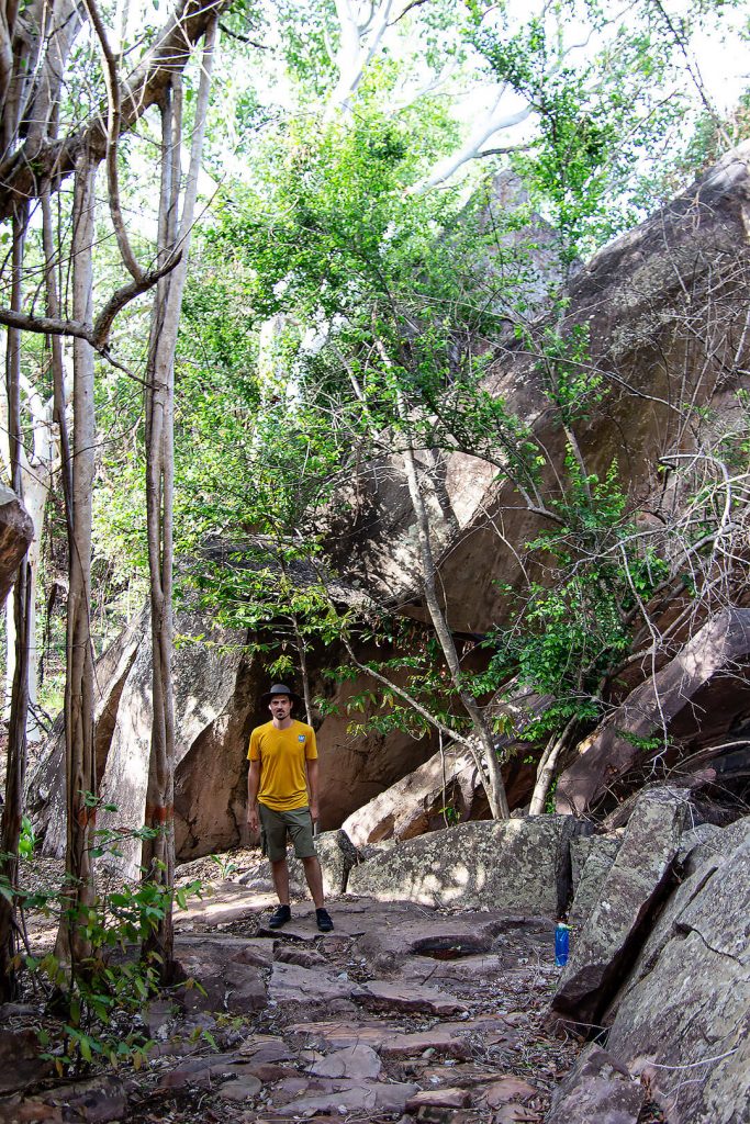 Berti in Ubirr im Kakadu Nationalpark