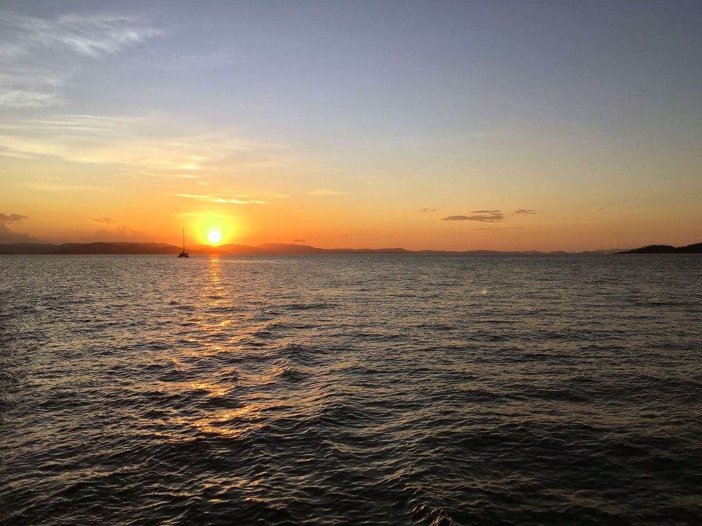 Sonnenuntergang bei den Whitsundays