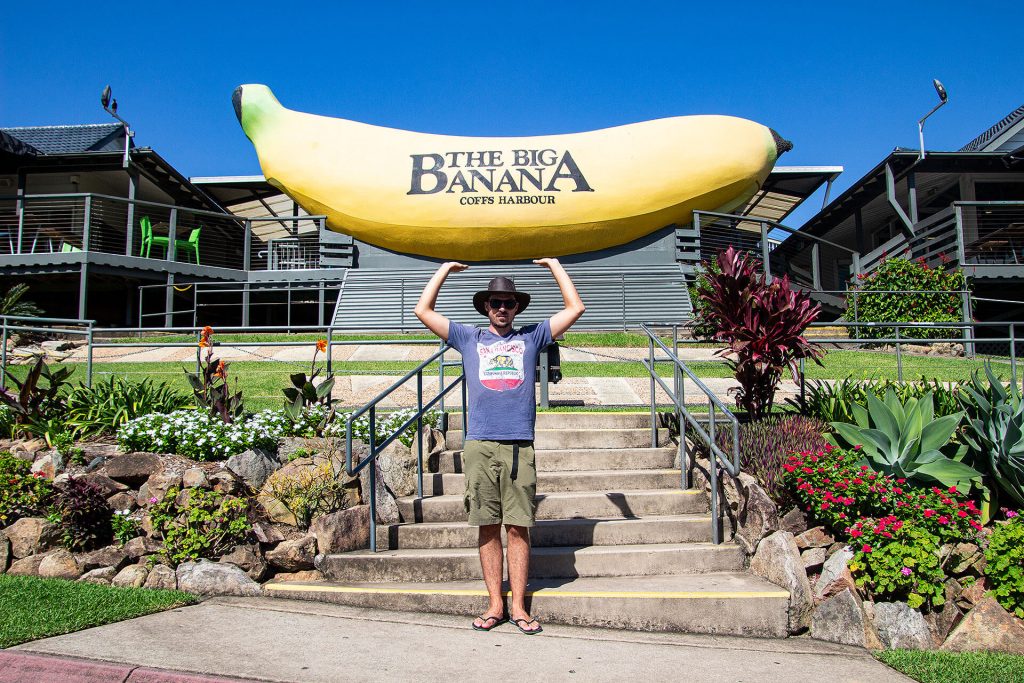 Berti und die Big Banana in Coffs Harbour