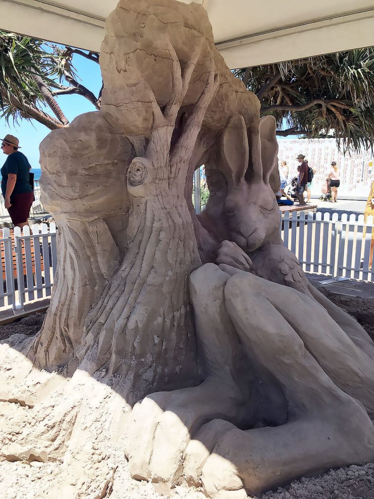 Sandskulptur in Surfers Paradise
