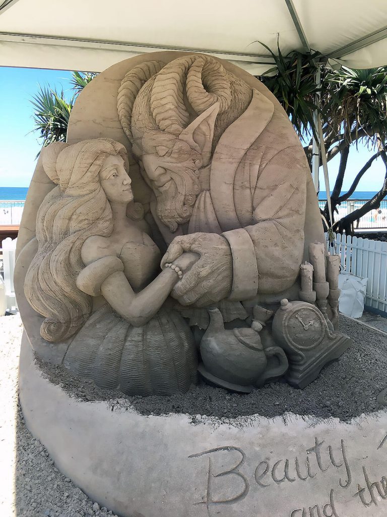 Sandskulptur in Surfers Paradise