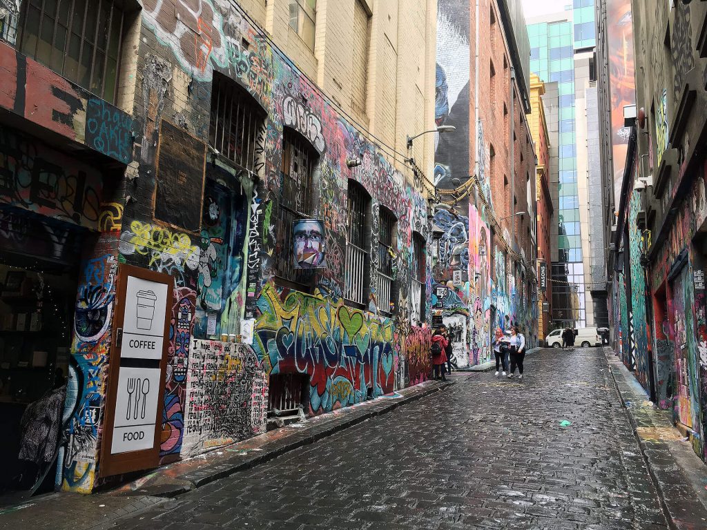 Hosier Lane in Melbourne