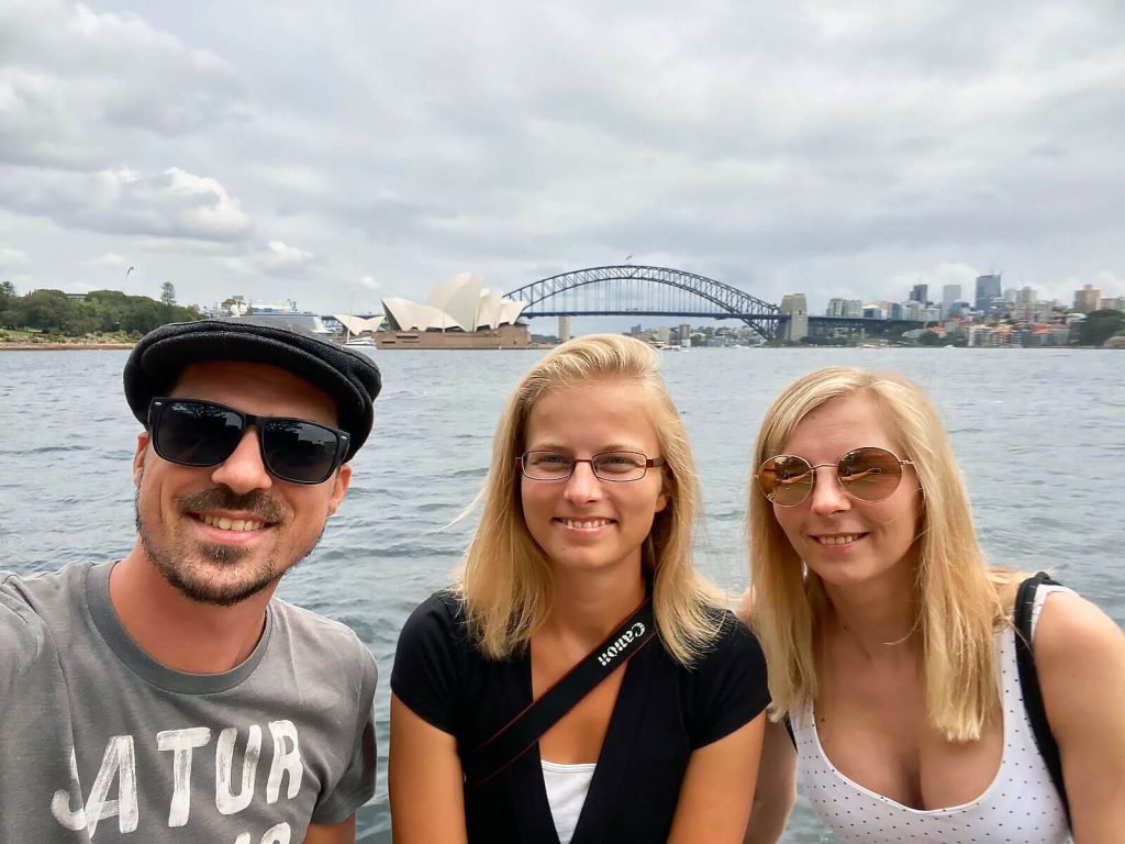 Berti, Taschi und Larissa in Sydney