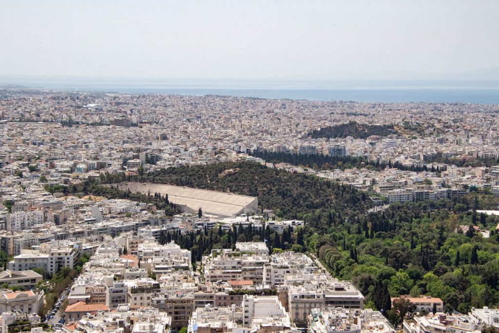 Blick über Athen, Griechenland