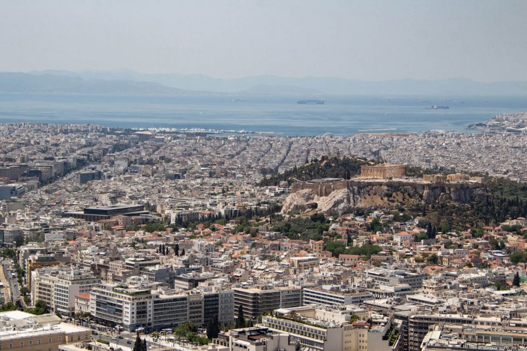Blick über Athen, Griechenland