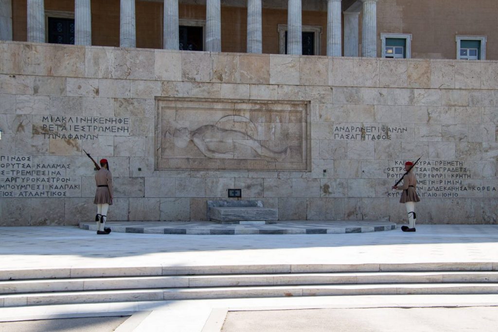 Grabmal des unbekannten Soldaten in Athen, Griechenland