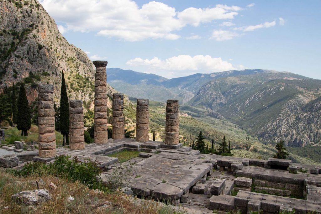 Apollontempel in Delphi, Griechenland